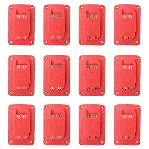 12Packs de porte-outils compatible avec et compatible avec 20v, porte-perceuse mural avec 48 vis