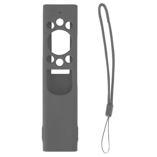 Housse de protection en silicone anti-chute pour télécommande Housse de remplacement de télécommande de cellule solaire pour Samsung TM2180EcoBN59 Gris