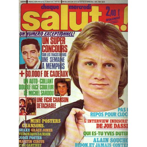 Salut 37 1978 Cloclo/Duteil/Dalida/Sanson/Sardou/Foster/Dassin/Goya/Shake/Souchon/Plastic Bertrand
