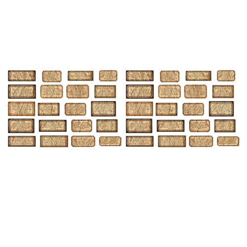 40 Pièces Vintage Autocollant Rétro Scrapbook Autocollant Esthétique Pour Manuel Carnet Journal Bibliothèque De Mots