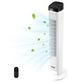 Ventilateur Tour-VEVOR-Ventilateur de Sol Silencieux à Vitesse 22 pi/s-Ventilateurs Oscillants à 70°-avec 3 Vitesses, 4 Modes