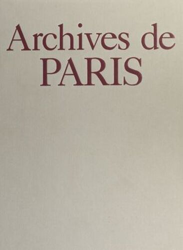 Archives De Paris