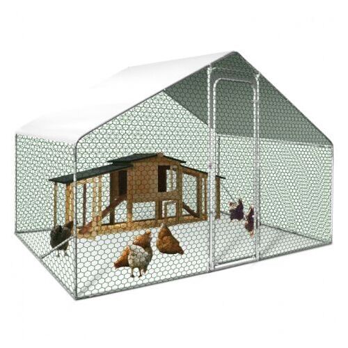 Enclos Poulailler 6 M² Parc Grillagé 3x2m Acier Galvanisé