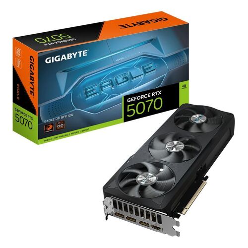 GIGABYTE GeForce RTX 5070 EAGLE OC SFF 12G Carte Graphique - 12 Go GDDR7, 192 bits, PCI-E 5.0, 2587 MHz Core Clock, 3 x DP 2.1b, 1 x HDMI 2.1b, NVIDIA DLSS 4, GV-N5070EAGLE OC-12GD