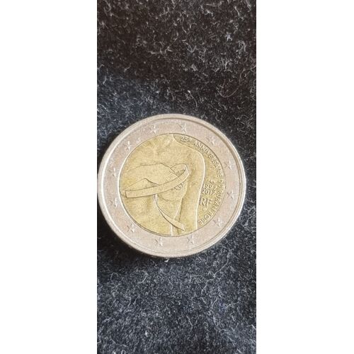 Piece 2 Euros Commémoration 25 Anniversiare Du Ruban Rose 1992 2017 R.F.