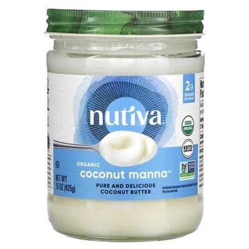 Nutiva, Coconut Manna Biologique, Beurre De Noix De Coco Pur Et Délicieux, 425 G 