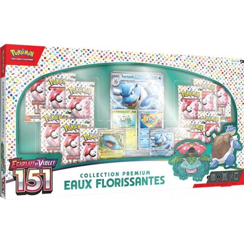 Coffret Cartes Pokémon Ecarlate Et Violet 151 Collection Premium Eaux Florissantes Asmodee