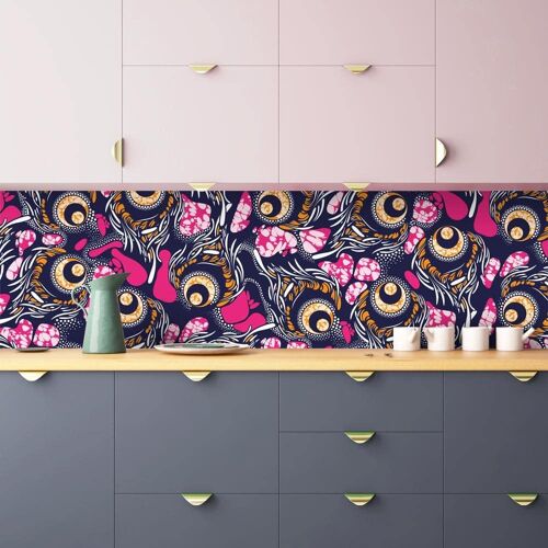 Crédence Adhésive Wax Rose 100 x 60 cm