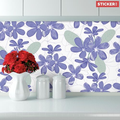 Crédence Adhésive Violette 100 x 60 cm