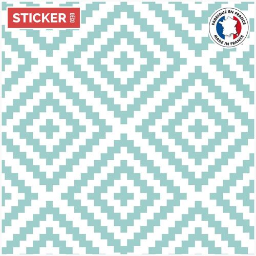 Crédence Adhésive Scandinave 400 x 40 cm Turquoise