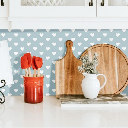 Credence Adhesive Coeur Pastel 100 x 60 cm