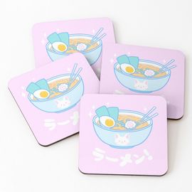 Liège Sous-Verres En Bois Ramen Nikury Mignon 9,5 Cm Lot De 4 Pour Boissons Café Table B