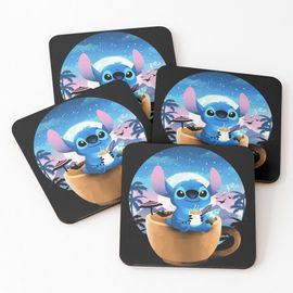 Liège Sous-Verres En Bois Café Ohana 9,5 Cm Lot De 4 Pour Boissons Café Table