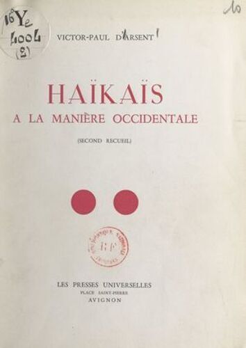 Haïkaïs (2). À La Manière Occidentale