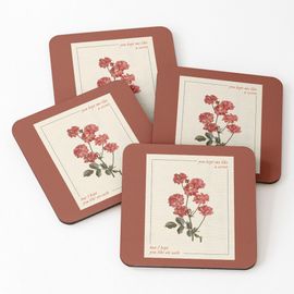 Liège Sous-Verres En Bois Trop Bien 9,5 Cm Lot De 4 Pour Boissons Café Table B