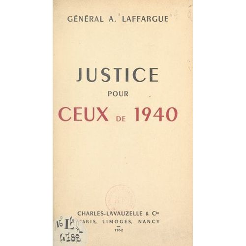 Justice Pour Ceux De 1940