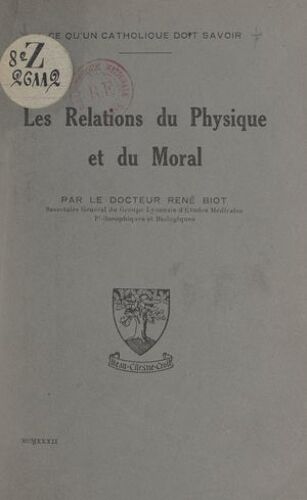 Les Relations Du Physique Et Du Moral