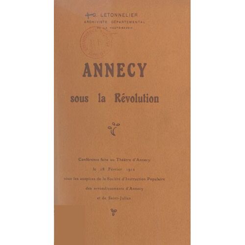 Annecy Sous La Révolution