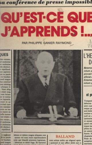 Qu'est-Ce Que J'apprends !...