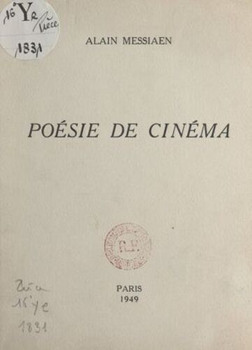 Poésie De Cinéma