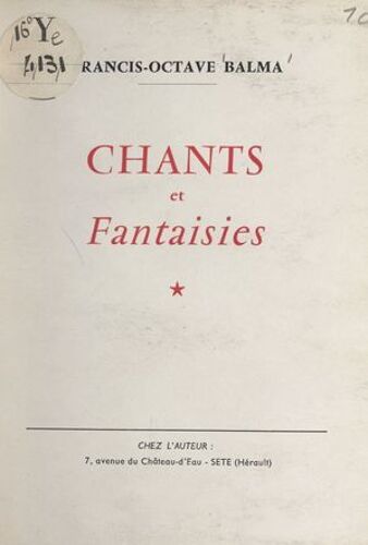 Chants Et Fantaisies
