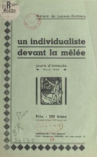 Un Individualiste Devant La Mêlée