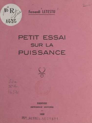 Petit Essai Sur La Puissance