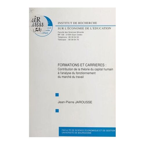 Formations Et Carrières