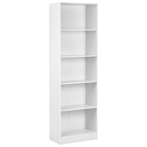 Bibliothèque 5 Étagères Winnipeg 174 Cm Blanc