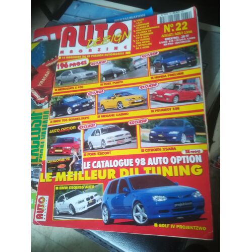 Auto Design Magazine 22 De 1998 Bmw E36 325i,Berline 318i,Megane 16s Cab,Peugeot 106 Le Mans,Fiat Punto Gt,Opel Calibra V6,Bmw 325i Cab,Zx Td,Ford Escort Rs2000 16s,Bmw 325 Tds Schnitzer,Mercedes E430