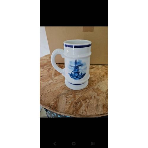 Delft Blaur Hand Decorated Tankard