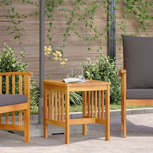 Table D'extérieur Vidaxl Marron 45x45x50 Cm En Bois D'acacia Massif