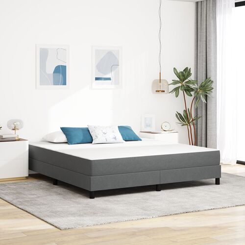 Matelas à ressorts ensachés vidaXL Gris clair Medium 180x200x20 cm Tissu