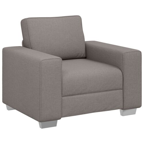 vidaXL Fauteuil Taupe - 59 cm Tissu