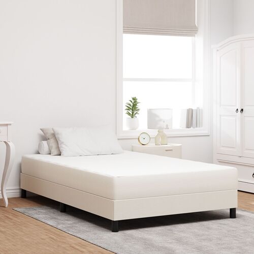 Matelas à ressorts ensachés vidaXL Crème Medium 120x190x20 cm Tissu