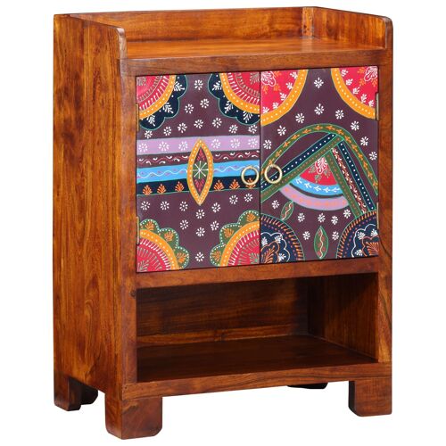 vidaXL Racks & Organisateurs à Chaussures Marron avec motifs colorés
