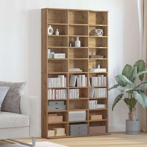 Vidaxl Armoire Cd En Chêne Artisan 101x23x177,5 Cm En Mdf