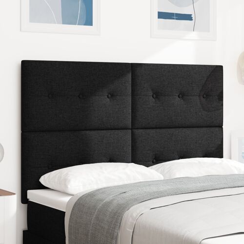 Tête de lit LED vidaXL Noire 80 cm Fabric