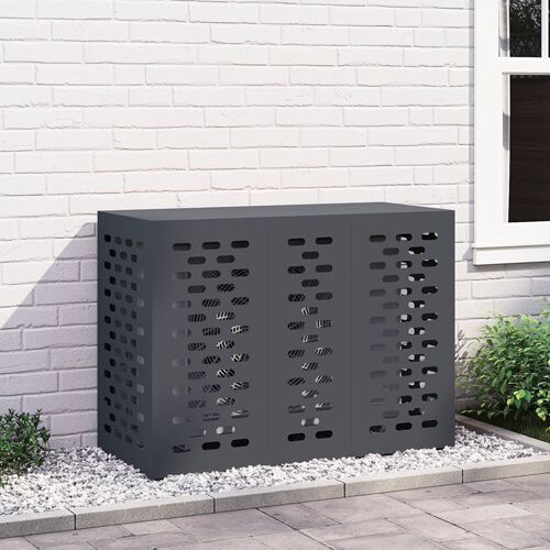 Housse de climatiseur vidaXL Anthracite 110x50x80 cm Acier