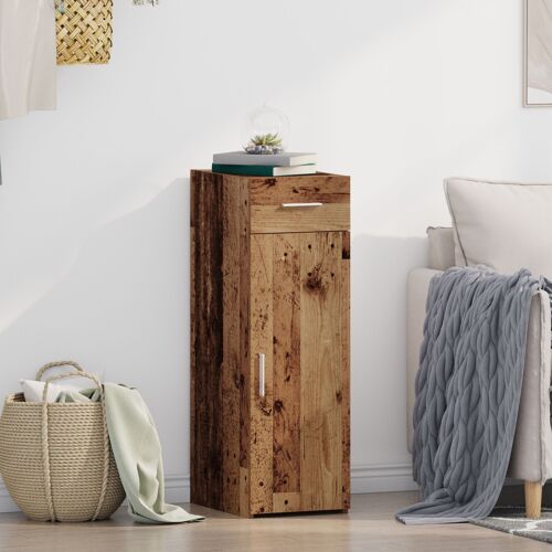 Buffet Vidaxl En Vieux Bois 30x42,5x93 Cm En Bois D'ingénierie
