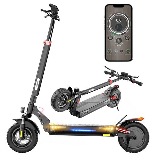 Iscooter Ix3 Scooter Électrique Pliant,  Pneus Pneumatiques De 10 Pouces, Moteur 800 W, Batterie 10 Ah, Vitesse Maximale De 40 Km/H, Portée Maximale De 40 Km, Hauteur Du Guidon Réglable