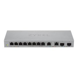 Zyxel XGS1010-12 - V2 - commutateur - Géré - 8 x 10/100/1000 + 2 x 100/1000/2.5G + 2 x 1 gigabit/10 gigabit SFP+ (liaison montante) - de bureau, fixation murale