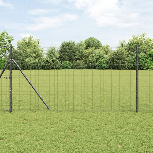 Vidaxl Grillage Euro Gris 1.4x10 M Acier