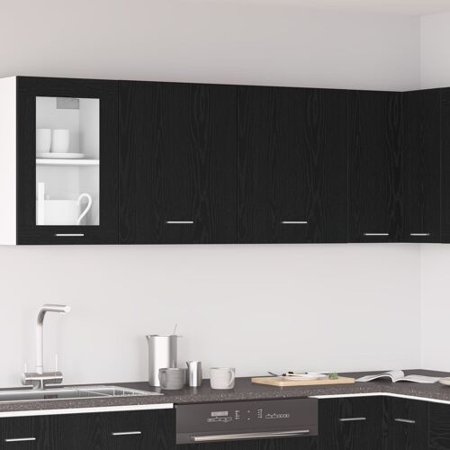 Armoires Suspendues vidaXL - Paquet de 2 - Chêne Noir, 100x31x60 cm - Fabriquées en Bois d'Ingénierie