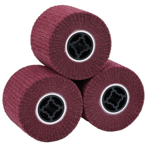 vidaXL Rouleaux de ponçage 3 pcs 400 Grit Fibre synthétique