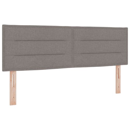 Tête De Lit Avec Design En Lignes Taupe 140 Cm En Tissu