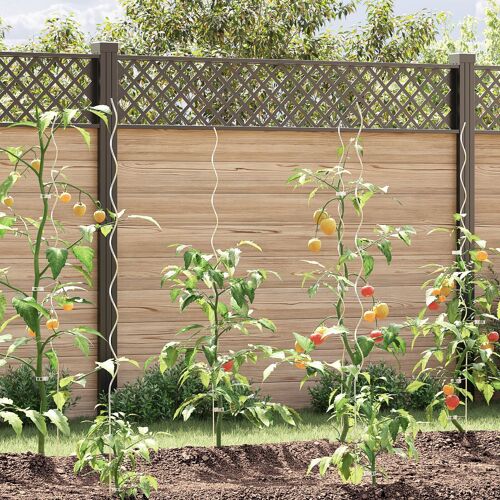 Supports de plantes en spirale vidaXL, 20 pièces, 150 cm, en acier galvanisé