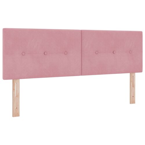 vidaXL Tête de Lit Capitonnée Rose 72 cm Velours