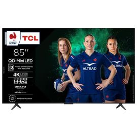 TV QD-Mini LED Tcl 85C69K 216 cm 4K UHD 2025 Aluminium brossé