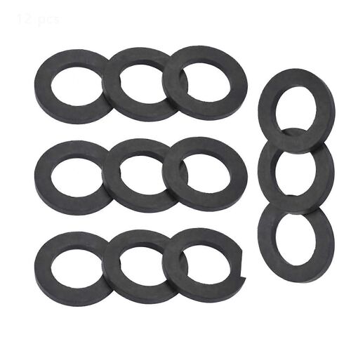 Rondelle Anneau Douche Robinet Tuyau D'eau Caoutchouc Remplacement pour Étanchéité (1 ») 12pcs